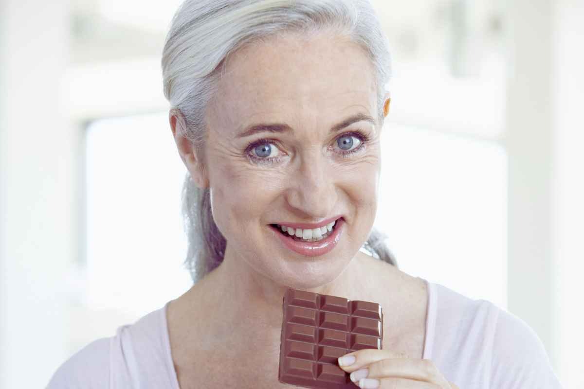 cioccolato aiuto corpo menopausa studio