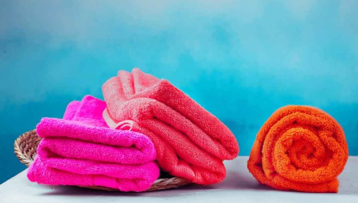 lavare correttamente asciugamani