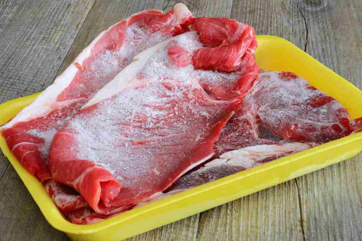 carne maiale scongelata attenzione