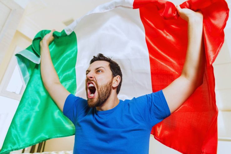 Nazionale italiana azzurro: motivo