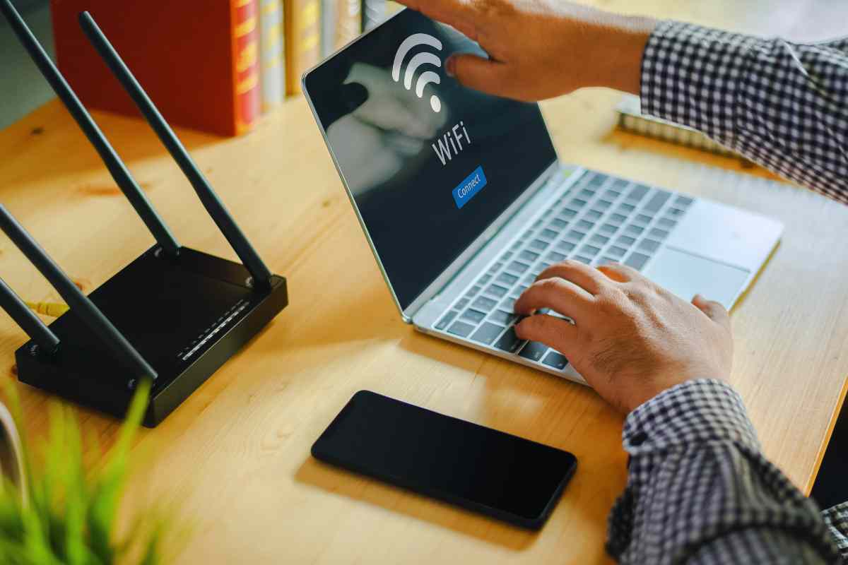 Rete Wi-Fi attenzione connessione