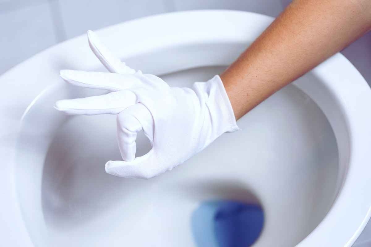 Bagno disinfettato senza cattivi odori